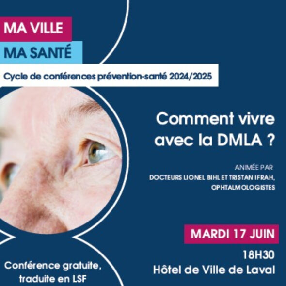 Affiche de la conférence représentant un oeil