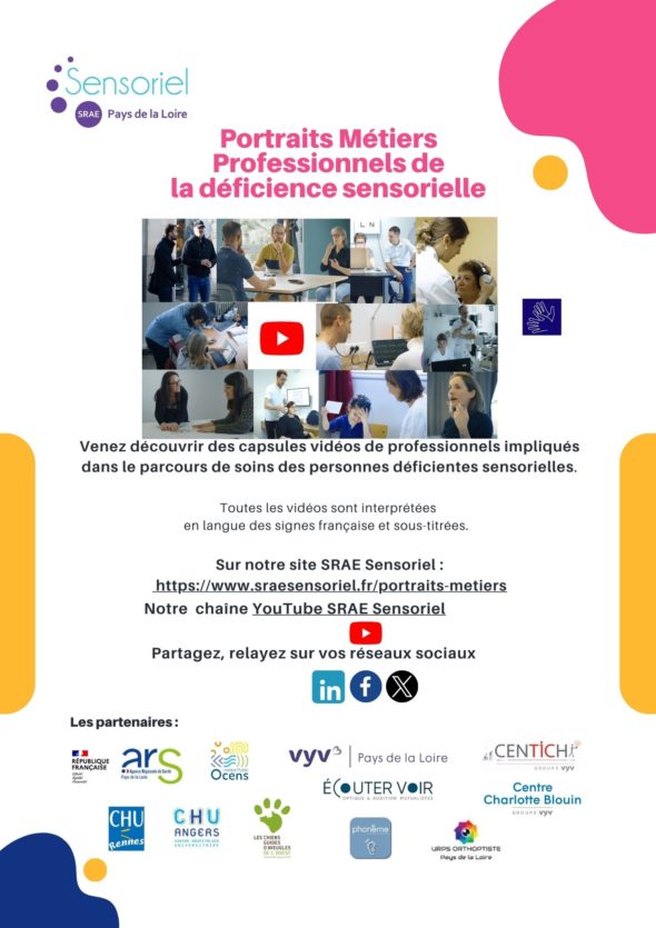 Flyer Portrait métier des professionnels de la déficience sensorielle