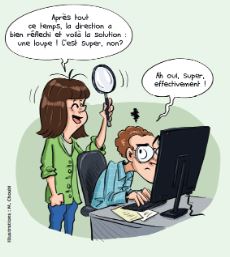 image le handicap au travail sous forme de BD