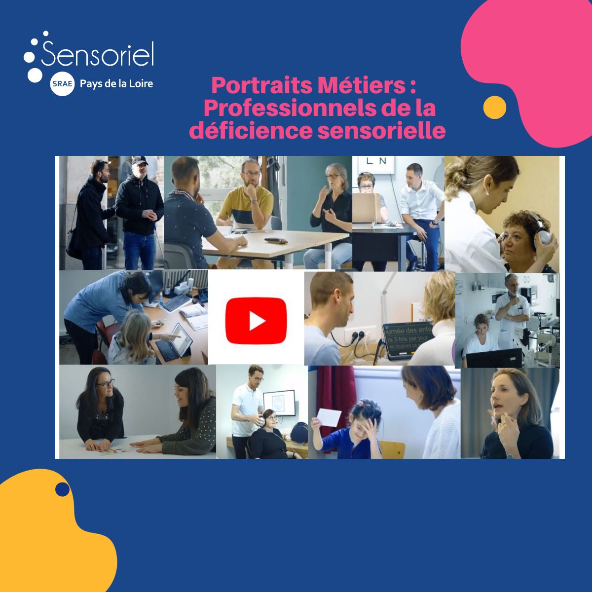 image des portraits métiers de professionnels de la déficience sensorielle